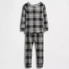 Pyjamas-set i ekologisk borstad bomull för barn och spädbarn