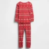 Pyjamas-set i ekologisk borstad bomull för barn och spädbarn