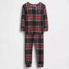 Pyjamas-set i ekologisk borstad bomull för barn och spädbarn
