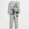 Pyjamas-set i ekologisk borstad bomull med Batman-motiv för Baby & Småbarn