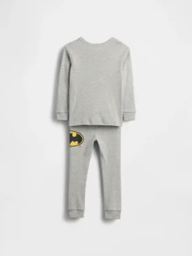 Pyjamas-set i ekologisk borstad bomull med Batman-motiv för Baby & Småbarn
