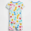 Pyjamas-set i ekologisk borstad bomull med körsbärsmönster för Baby & Småbarn