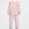 Pyjamas-set i ekologisk borstad bomull med Sesamstaden-motiv för Baby & Småbarn