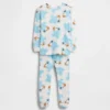 Pyjamas-set i ekologisk borstad bomull med Sesamstaden-motiv för Baby & Småbarn