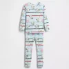 Pyjamas-set i ekologisk borstad bomull med Snoopy-motiv för Baby & Småbarn