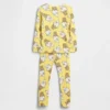 Pyjamas-set i ekologisk borstad bomull med Snoopy-motiv för Baby & Småbarn