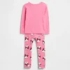 Pyjamas-set i ekologisk borstad bomull med Snoopy-motiv för Baby & Småbarn