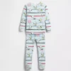 Pyjamas-set i ekologisk borstad bomull med Snoopy-motiv för Baby & Småbarn