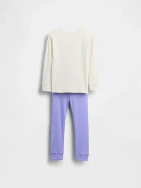 Pyjamas-set i mjuk, borstad ekologisk bomull för Baby & Småbarn