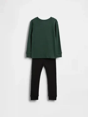 Pyjamas-set i mjuk, borstad ekologisk bomull för Baby & Småbarn
