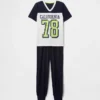Pyjamas-set med joggingsbyxor i återvunnet material för barn