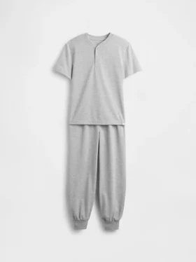 Pyjamas-set med joggingsbyxor i återvunnet material för barn