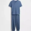 Pyjamas-set med joggingsbyxor i återvunnet material för barn