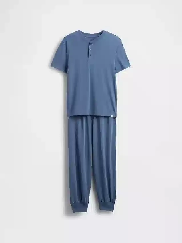Pyjamas-set med joggingsbyxor i återvunnet material för barn