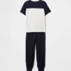 Pyjamas-set med joggingsbyxor i återvunnet material för barn