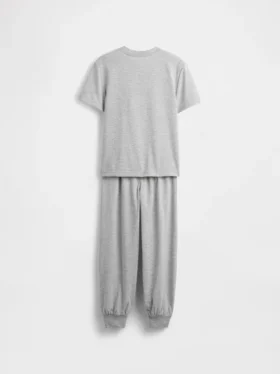 Pyjamas-set med joggingsbyxor i återvunnet material för barn
