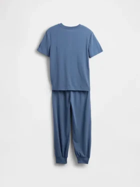 Pyjamas-set med joggingsbyxor i återvunnet material för barn
