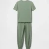 Pyjamas-set med joggingsbyxor i återvunnet material för barn