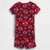 Pyjamas-set med korta Shorts i ekologisk borstad bomull från Marvel för Baby & Småbarn