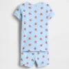 Pyjamas-set med shorts för Baby & Småbarn i ekologisk borstad bomull från Brannan Bear