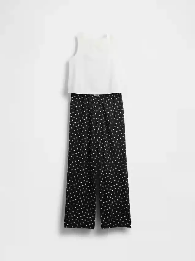 Pyjamas-set med återvunnen linne för barn