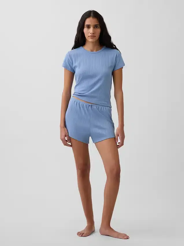 Pyjamas Shorts i pointelle