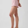 Pyjamas-Shorts i pointelle med vågig fåll