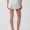 Pyjamas-Shorts i pointelle med vågig fåll