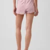Pyjamas-Shorts i pointelle med vågig fåll