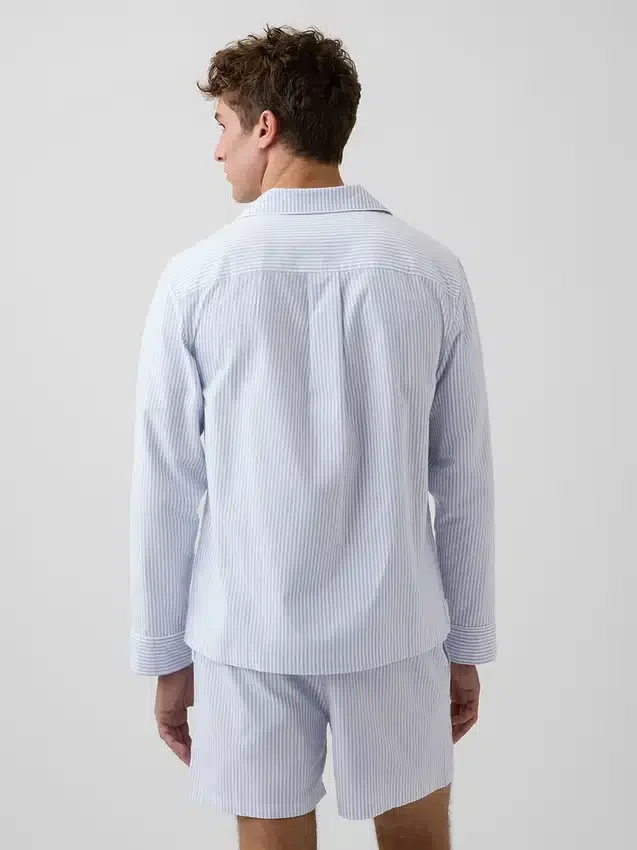 Pyjamas skjorta i avslappnad passform