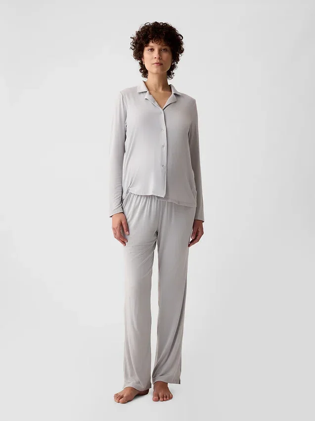 Pyjamas skjorta i modal för mammakläder