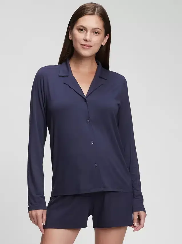 Pyjamas skjorta i modal för mammakläder