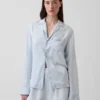 Pyjamas skjorta i poplin