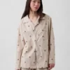 Pyjamas skjorta i poplin