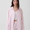 Pyjamas skjorta i poplin
