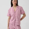 Pyjamas skjorta i poplin