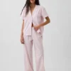 Pyjamas skjorta i poplin