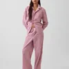 Pyjamas skjorta i poplin