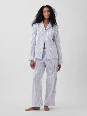 Pyjamasbyxor i poplin