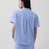 Pyjamas skjorta i poplin