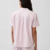 Pyjamas skjorta i poplin
