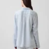 Pyjamas skjorta i poplin