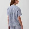Pyjamas skjorta i poplin