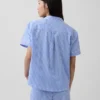 Pyjamas skjorta i poplin