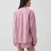Pyjamas skjorta i poplin