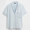Pyjamas skjorta i poplin