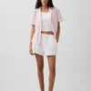 Pyjamas skjorta i poplin