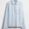 Pyjamas skjorta i poplin