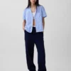 Pyjamas skjorta i poplin