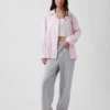 Pyjamas skjorta i poplin